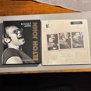 Elton John Rocket Man Book and Vinyl Rainbow Theatre